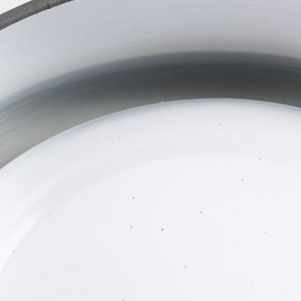 LED loftlampe LED/12W/230V Ø 32 cm grå/sølv