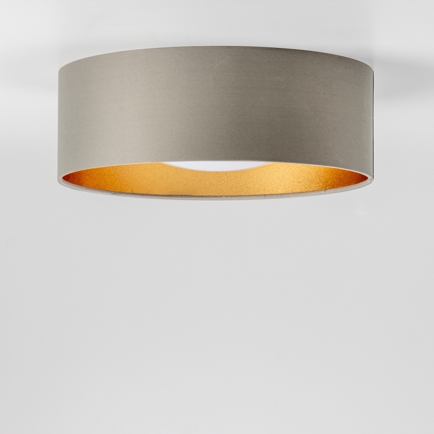 LED-loftlampe LED/12W/230V Ø 32 cm taupe/guld
