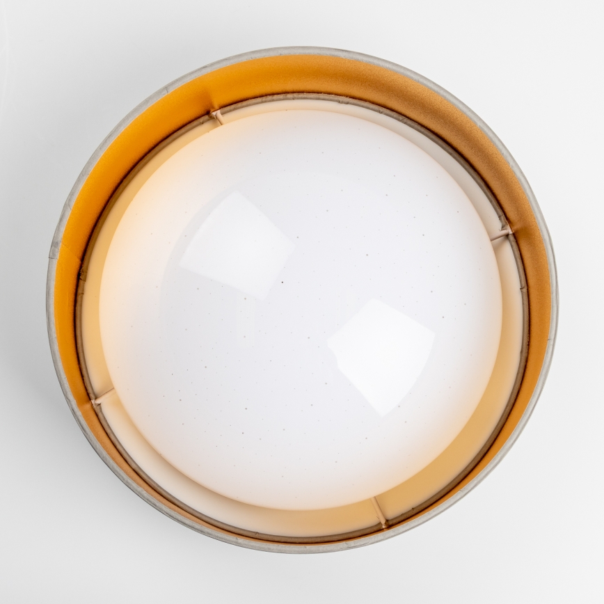 LED-loftlampe LED/12W/230V Ø 32 cm taupe/guld