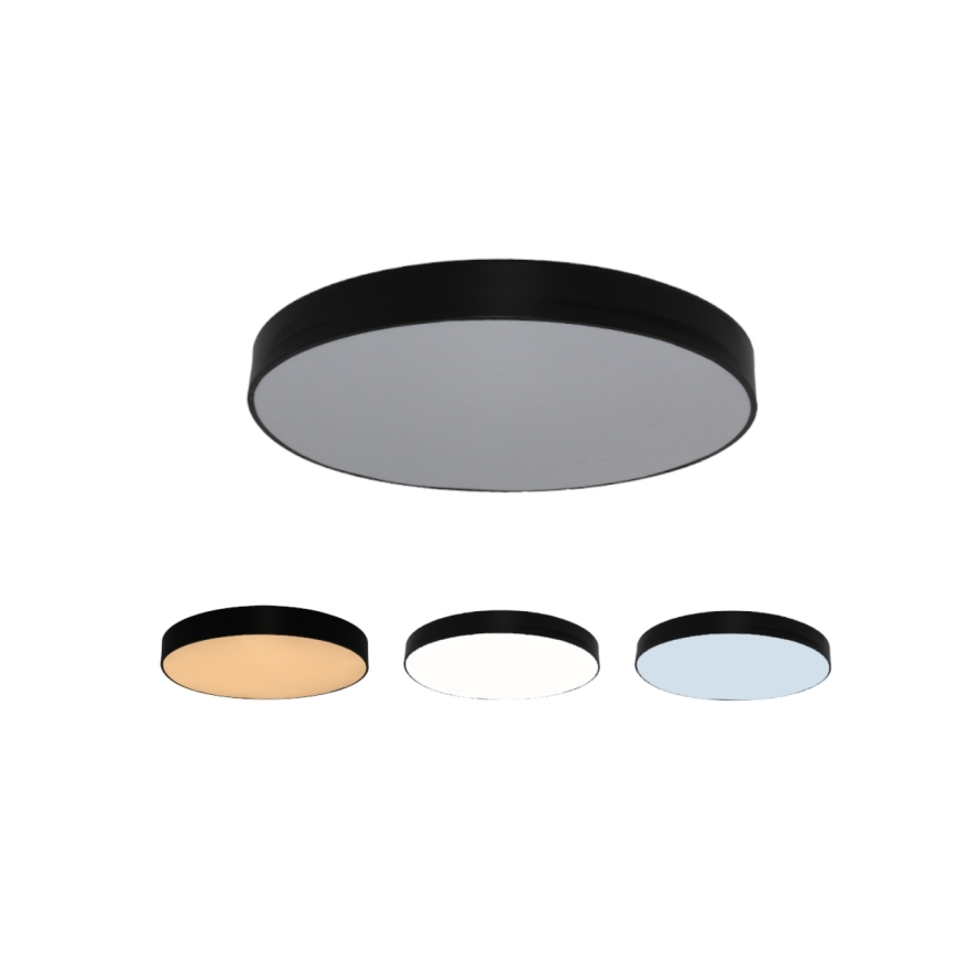 LED-loftlampe LED/135W/230V, 3000/4000/6500K, Ø 80 cm, sort