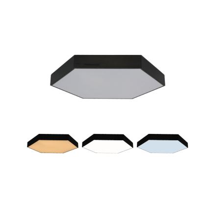 LED loftlampe LED/135W/230V 3000/4000/6500K Ø 80 cm sort