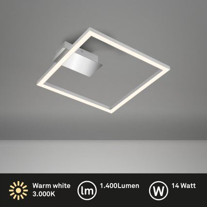 LED loftlampe LED/14W/230V mat krom