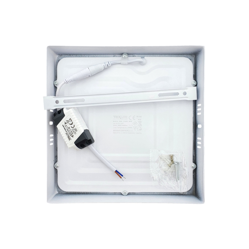 LED loftlampe LED/18W/230V 2700K 21x21 cm hvid