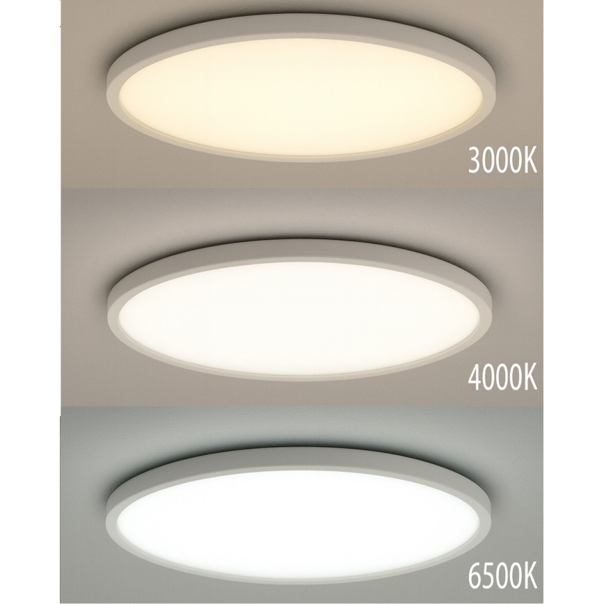 LED loftlampe LED/18W/230V 3000/4000/6500K Ø 23 cm hvid