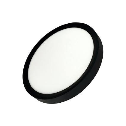 LED-loftlampe LED/18W/230V 3000/4000/6500K Ø 23 cm sort