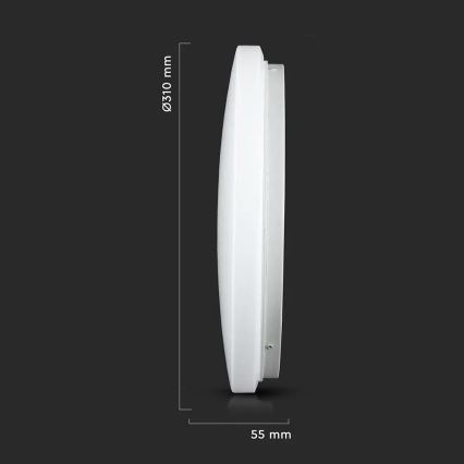 LED loftlampe LED/18W/230V 31 cm 3000K/4000K/6400K