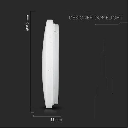 LED loftlampe LED/18W/230V diam. 31 cm 3000/4000/6400K
