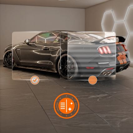 LED loftarmatur HEXAGON LED/192W/85-265V 4000K 298x209 cm CRI 90 IP54 hvid