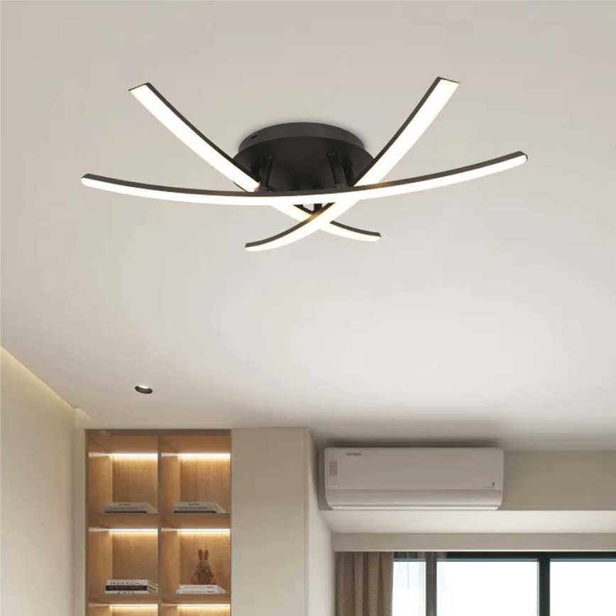 LED loftlampe LED/20W/230V 3000K sort
