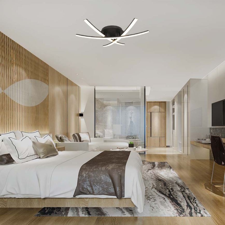 LED loftlampe LED/20W/230V 3000K sort