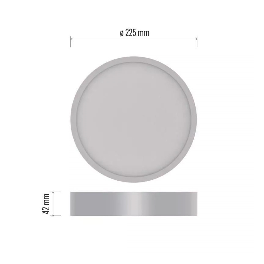 LED loftlampe NEXXO LED/21W/230V 3000/3500/4000K diam. 22,5 cm hvid