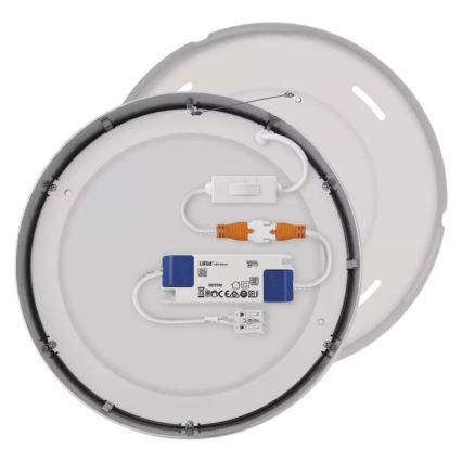 LED loftlampe NEXXO LED/21W/230V 3000/3500/4000K diameter 22,5 cm skinnende krom