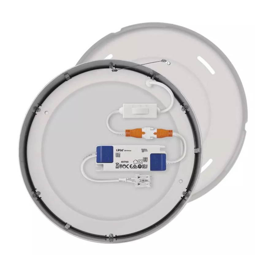 LED loftlampe NEXXO LED/21W/230V 3000/3500/4000K diameter 22,5 cm skinnende krom