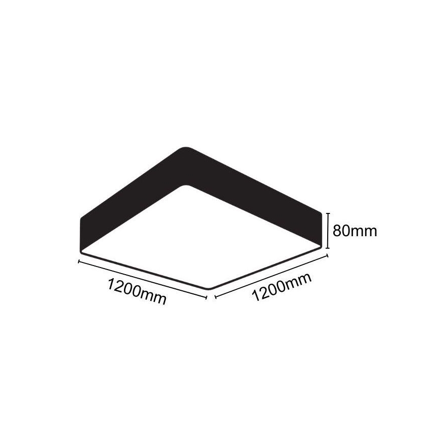 LED loftlampe LED/240W/230V 4000K 120x120 cm
