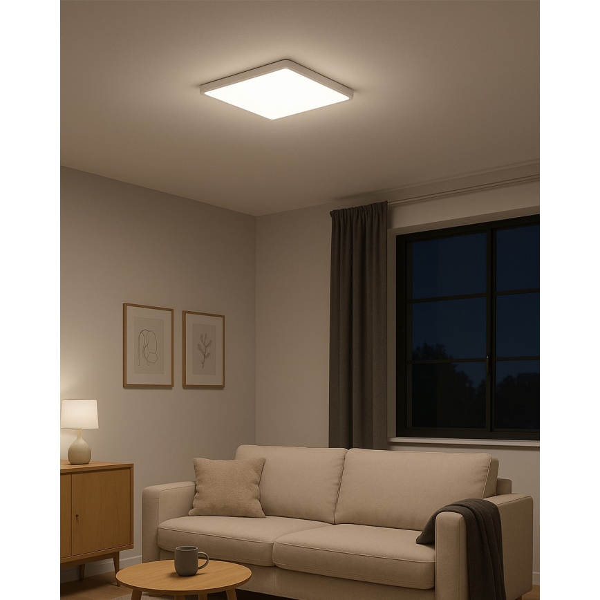 LED loftlampe LED/24W/230V 3000/4000/6500K 30x30 cm hvid