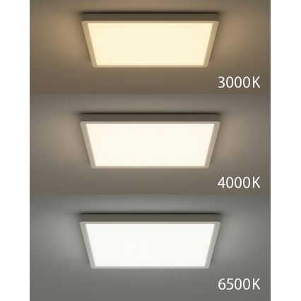 LED loftlampe LED/24W/230V 3000/4000/6500K 30x30 cm hvid