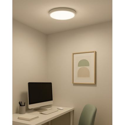 LED loftlampe LED/24W/230V 3000/4000/6500K pr. 30 cm hvid
