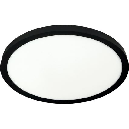 LED loftlampe LED/24W/230V 3000/4000/6500K Ø 30 cm sort