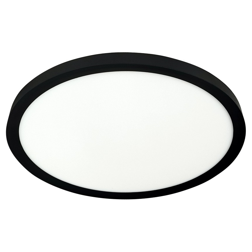 LED loftlampe LED/24W/230V 3000/4000/6500K Ø 30 cm sort