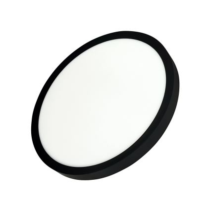 LED loftlampe LED/24W/230V 3000/4000/6500K Ø 30 cm sort