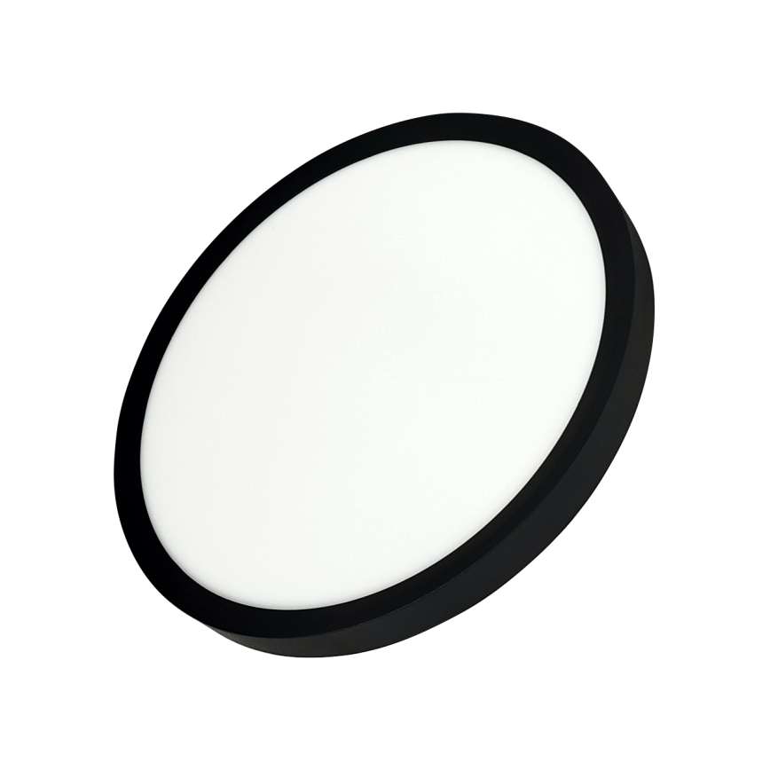 LED loftlampe LED/24W/230V 3000/4000/6500K Ø 30 cm sort