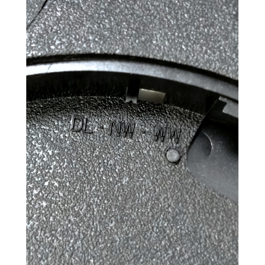 LED loftlampe LED/24W/230V 3000/4000/6500K Ø 30 cm sort