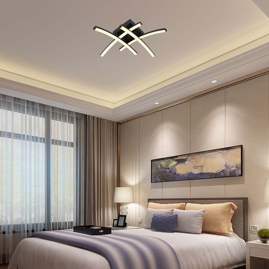 LED loftlampe LED/24W/230V 3000K sort