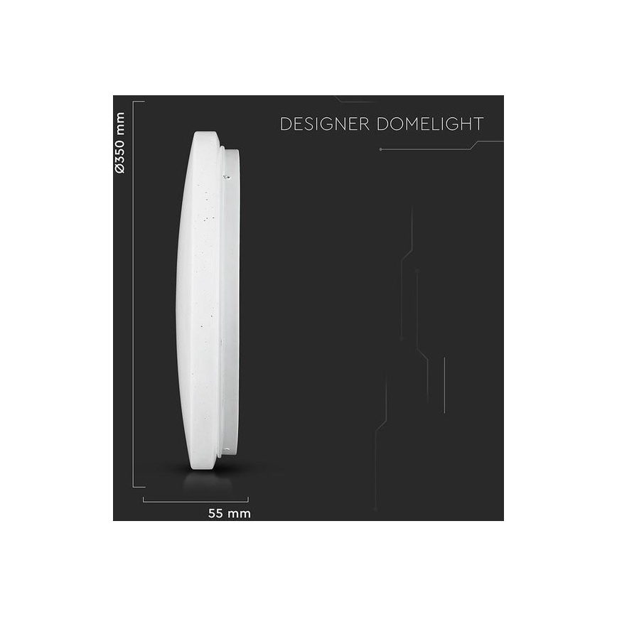LED loftlampe LED/24W/230V 35 cm 3000K/4000K/6400K