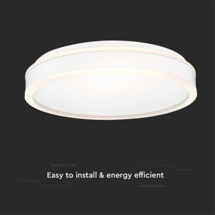 LED loftlampe LED/24W/230V 4000K hvid