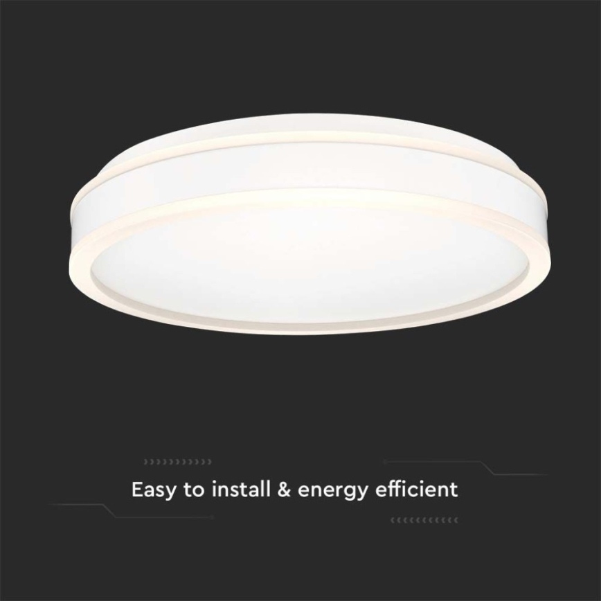 LED loftlampe LED/24W/230V 4000K hvid