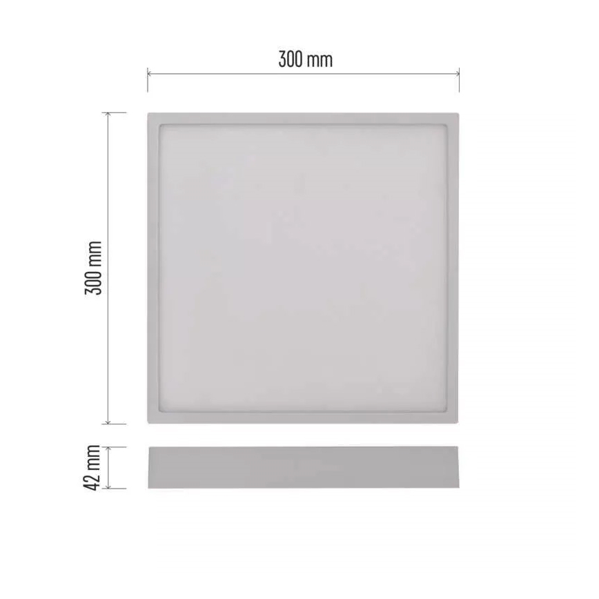 LED loftlampe NEXXO LED/28,5W/230V 3000/3500/4000K 30x30 cm hvid