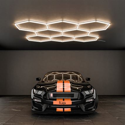 LED loftlampe HEXAGON LED/280W/85-265V 4000K 313x298 cm CRI 90 IP54 hvid