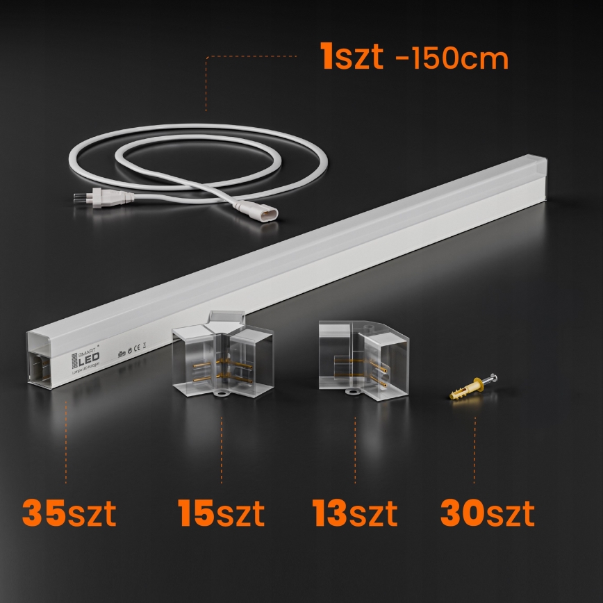 LED loftlampe HEXAGON LED/280W/85-265V 4000K 313x298 cm CRI 90 IP54 hvid