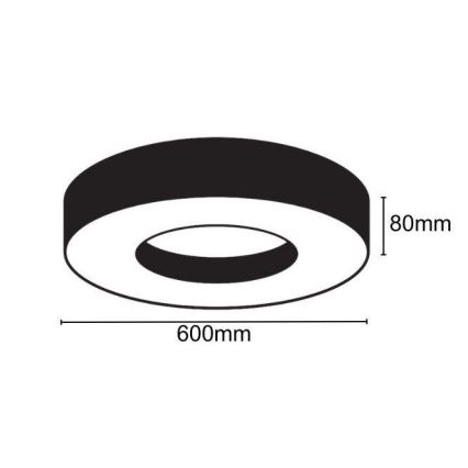 LED loftlampe LED/30W/230V 4000K diameter 60 cm