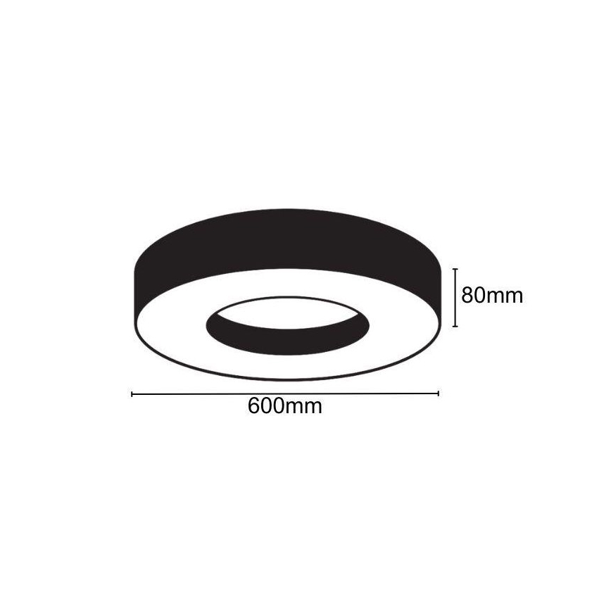 LED loftlampe LED/30W/230V 4000K diameter 60 cm