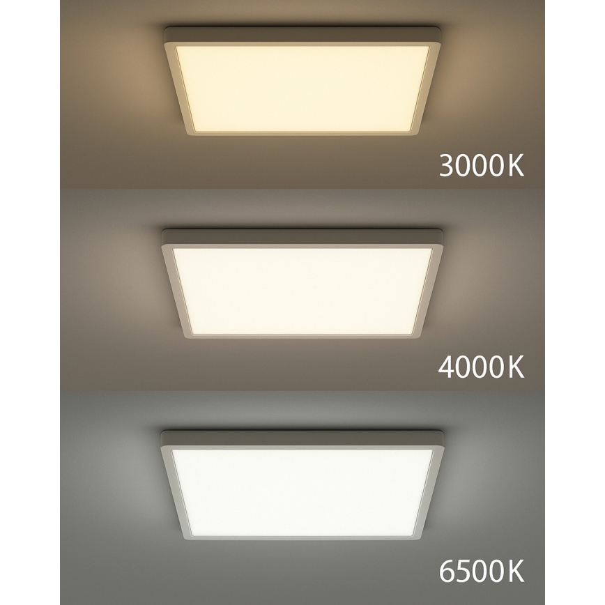 LED loftlampe LED/32W/230V 3000/4000/6500K 40x40 cm hvid