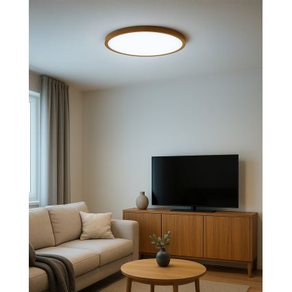 LED-loftlampe LED/32W/230V 3000/4000/6500K Ø 40 cm beige
