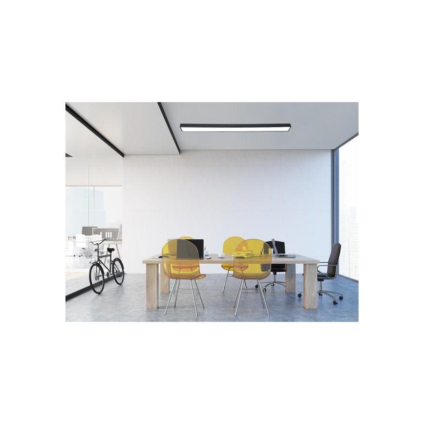 LED loftlampe LED/32W/230V 4000K 120x7 cm sort