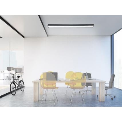 LED loftlampe LED/32W/230V 4000K 120x7 cm sort