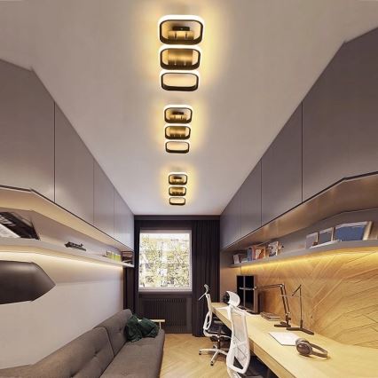 LED loftlampe LED/33W/230V sort