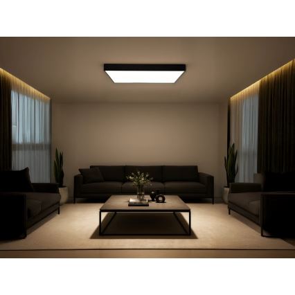LED loftlampe LED/340W/230V 3000/4000/6500K 100x100 cm sort