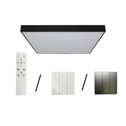 LED loftlampe LED/340W/230V 3000/4000/6500K 100x100 cm sort