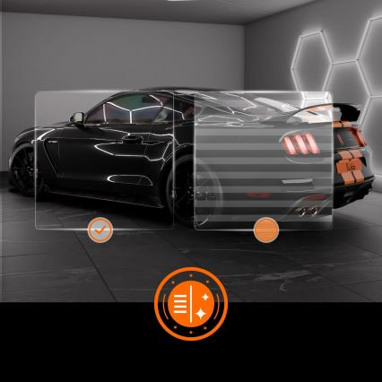 LED loftlampe HEXAGON LED/350W/85-265V 6500K 313x298 cm CRI 90 IP54 hvid