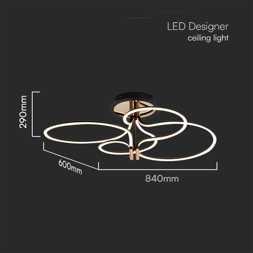 LED loftlampe LED/36W/230V 3000K