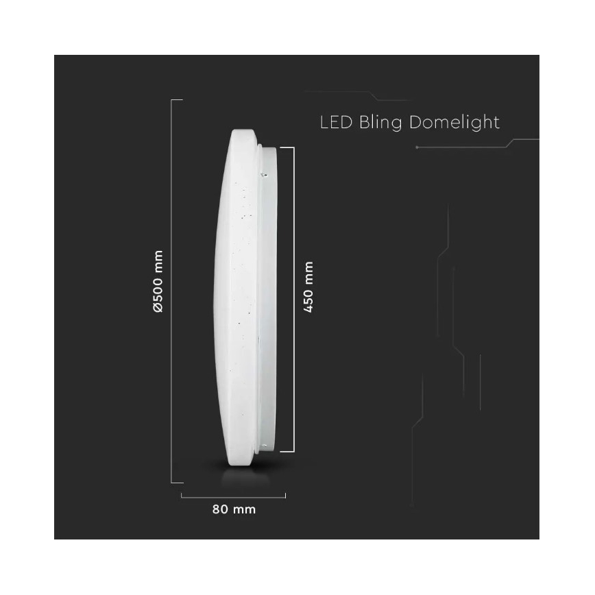 LED loftlampe LED/36W/230V diam. 50 cm 3000/4000/6400K