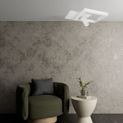 LED loftlampe LED/38W/230V + 1xGU10/30W hvid