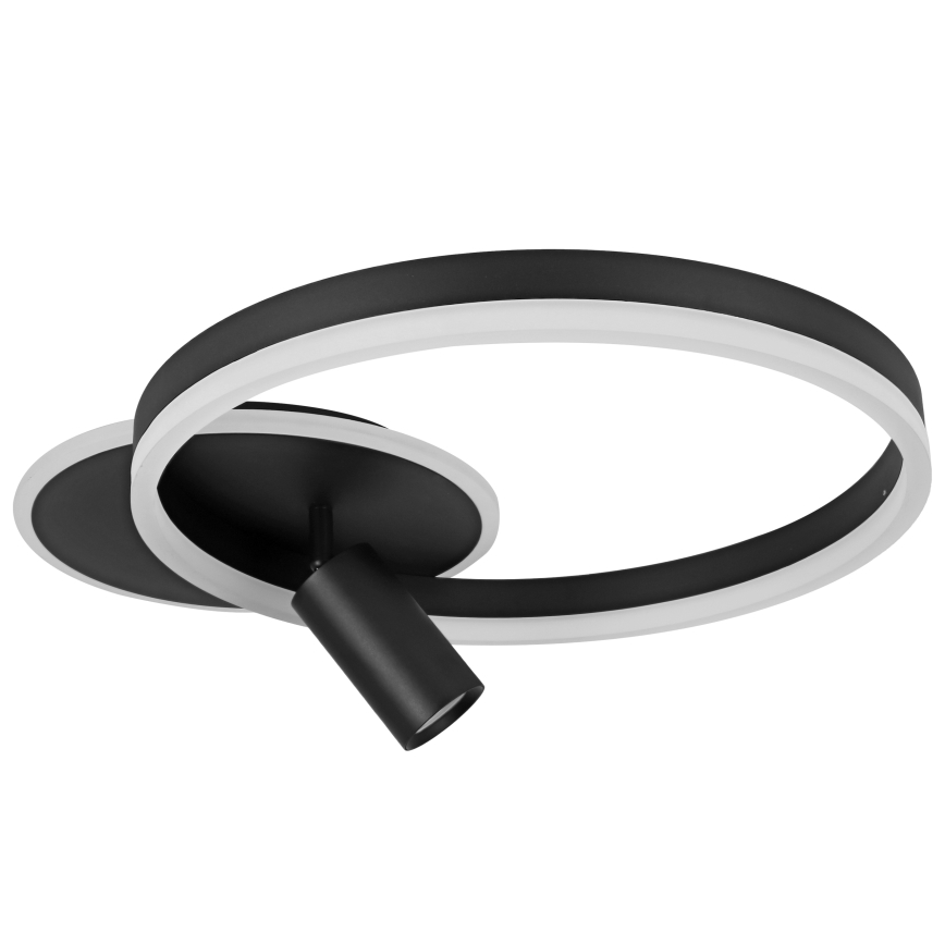 LED loftlampe LED/38W/230V + 1xGU10/30W sort