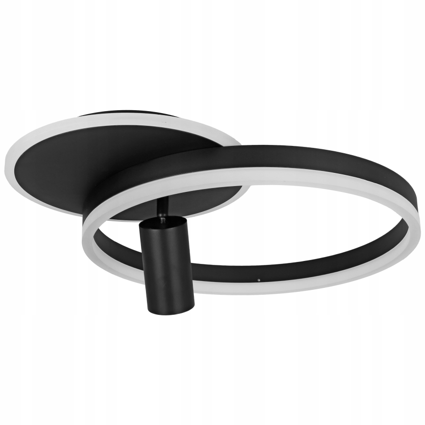 LED loftlampe LED/38W/230V + 1xGU10/30W sort