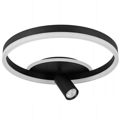 LED loftlampe LED/38W/230V + 1xGU10/30W sort