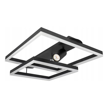 LED loftlampe LED/38W/230V + 1xGU10/30W sort